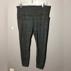 Athleta Color Charcoal Gray High Rise Size XL